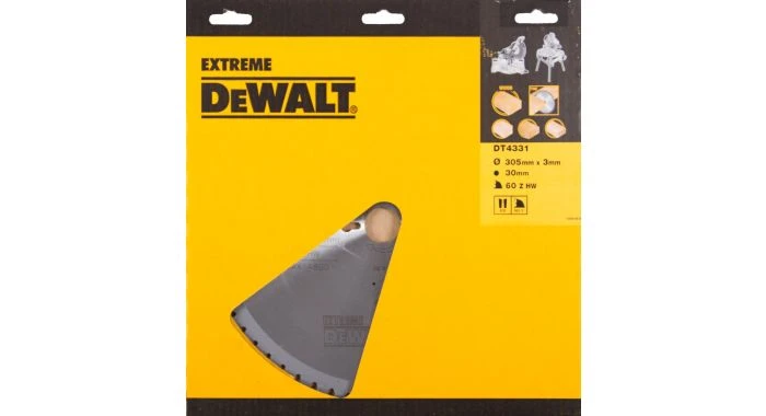DeWalt DT4331 Extreme Cirkelzaagblad - 305 X 30 X 60T - Multiplex / Hout / MDF - DT4331-QZ 3 DeWalt DT4331 Extreme Cirkelzaagblad - 305 X 30 X 60T - Multiplex / Hout / MDF - DT4331-QZ