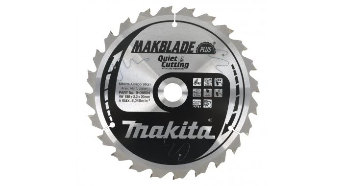 Makita B-56502 Cirkelzaagblad - 165 X 20 X T64 - Hout 3 Makita B-56502 Cirkelzaagblad - 165 X 20 X T64 - Hout