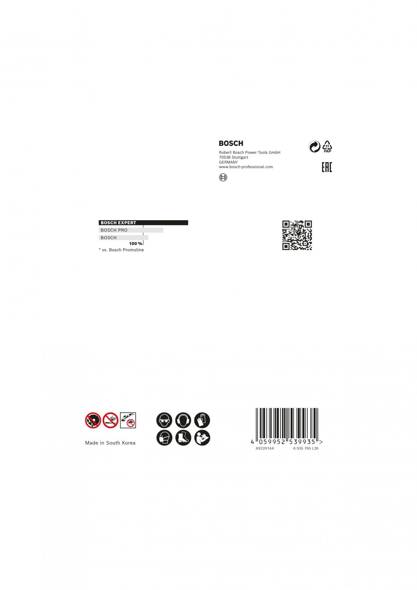 Bosch 2608900658 EXPERT X-LOCK Diamantschijf Hard Ceramic 125 X 22,23 X 1,4 X 10 Mm 5 Bosch 2608900658 EXPERT X-LOCK Diamantschijf Hard Ceramic 125 X 22,23 X 1,4 X 10 Mm - Afbeelding 3