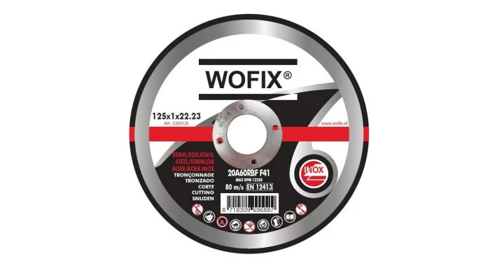 Wofix 5203225 Doorslijpschijf - 230 X 22,23 X 2mm - RVS - Inox 3 Wofix 5203225 Doorslijpschijf - 230 X 22,23 X 2mm - RVS - Inox