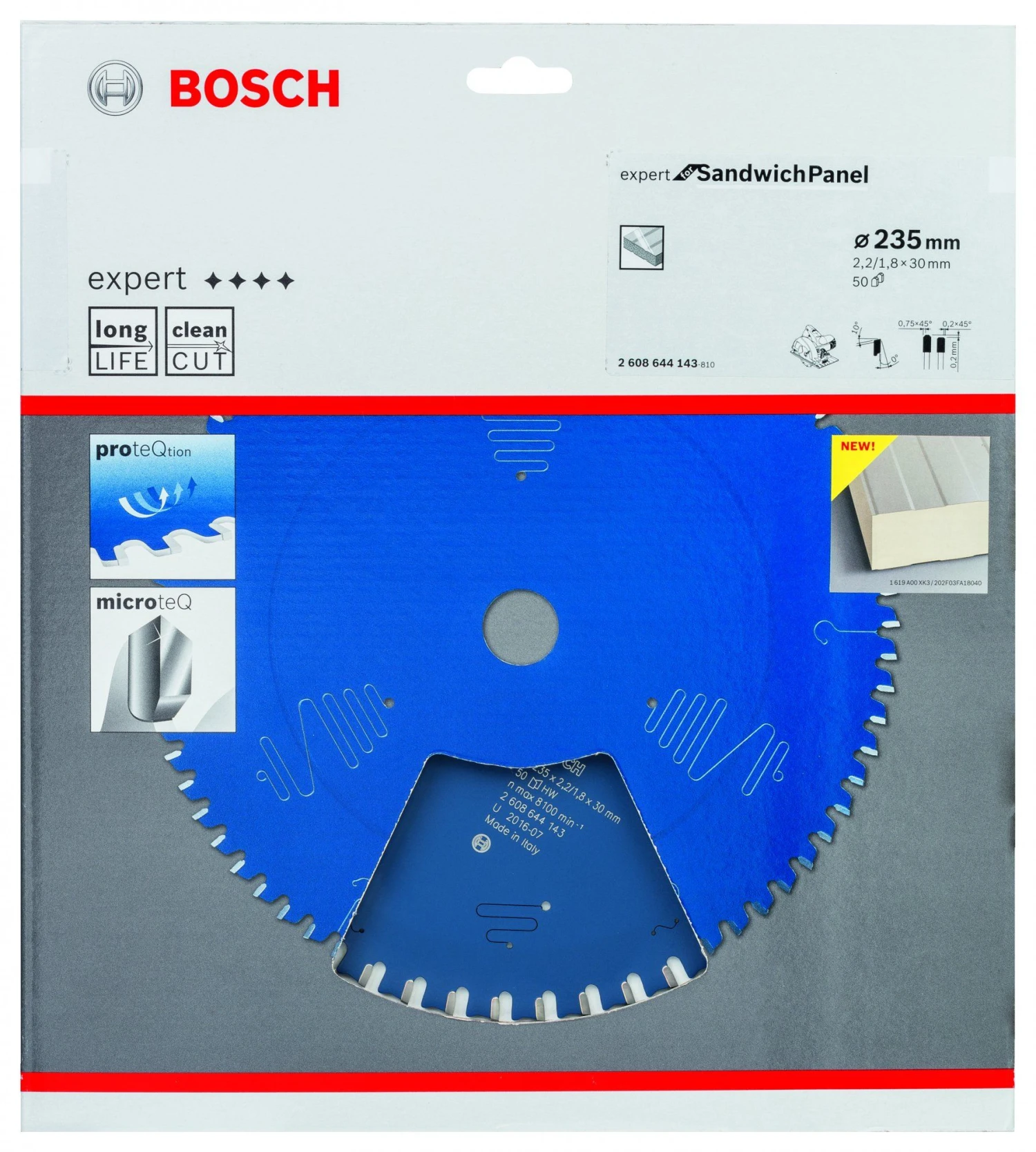 Bosch 2608644143 Expert Cirkelzaagblad - 235 X 30 X 50T - Sandwich Panelen - Carbide 4 Bosch 2608644143 Expert Cirkelzaagblad - 235 X 30 X 50T - Sandwich Panelen - Carbide - Afbeelding 2