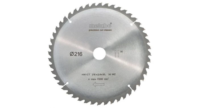 Metabo 628062000 Precision Cut Cirkelzaagblad - 216 X 30 X 30T - Hout 3 Metabo 628062000 Precision Cut Cirkelzaagblad - 216 X 30 X 30T - Hout
