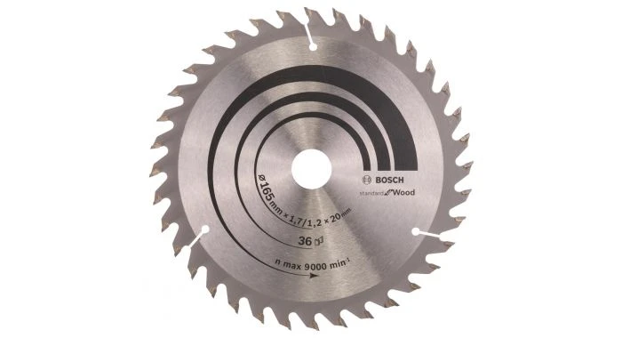 Bosch 2608642602 Optiline Cirkelzaagblad - 165 X 20 X 36T - Hout 3 Bosch 2608642602 Optiline Cirkelzaagblad - 165 X 20 X 36T - Hout