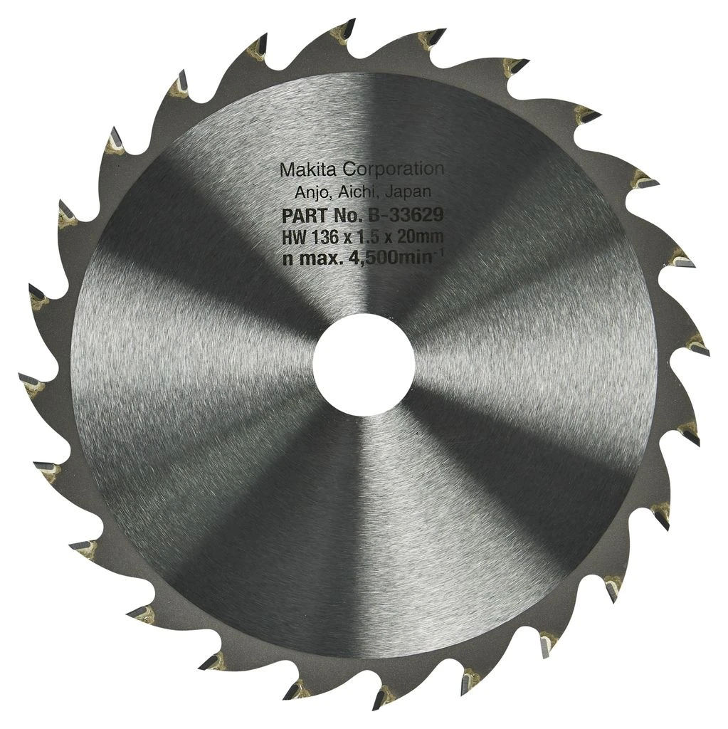 Makita B-33629 Specialized Cirkelzaagblad - 136 X 20 X 24T - Hout 5 Makita B-33629 Specialized Cirkelzaagblad - 136 X 20 X 24T - Hout - Afbeelding 3
