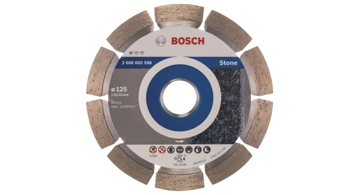 Bosch 2608602598 Standard Diamantdoorslijpschijf - 125 X 22,23 X 1,6mm - Steen 3 Bosch 2608602598 Standard Diamantdoorslijpschijf - 125 X 22,23 X 1,6mm - Steen