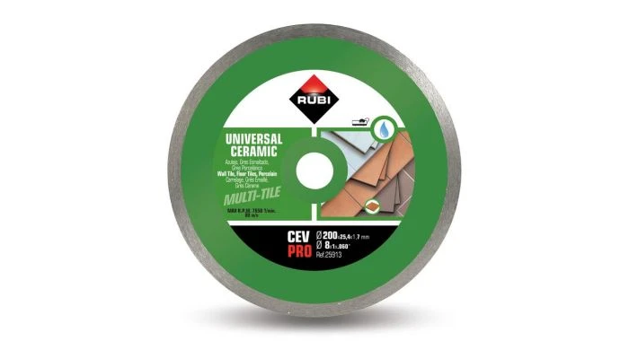Rubi 25913 CEV Pro Continu Diamantzaagblad Voor Keramische Tegels - 25,4 X 200mm 3 Rubi 25913 CEV Pro Continu Diamantzaagblad Voor Keramische Tegels - 25,4 X 200mm