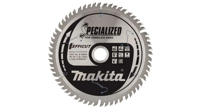 Makita B-69858 Afkortzaagblad Hout - 165x20x1,85mm 60T 3 Makita B-69858 Afkortzaagblad Hout - 165x20x1,85mm 60T