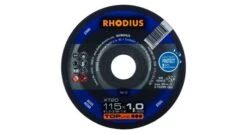 Rhodius 206170 TOPline Lll XT20 Doorslijpschijf - Extra Dun - 115 X 22,23 X 1mm - Staal - 206170
