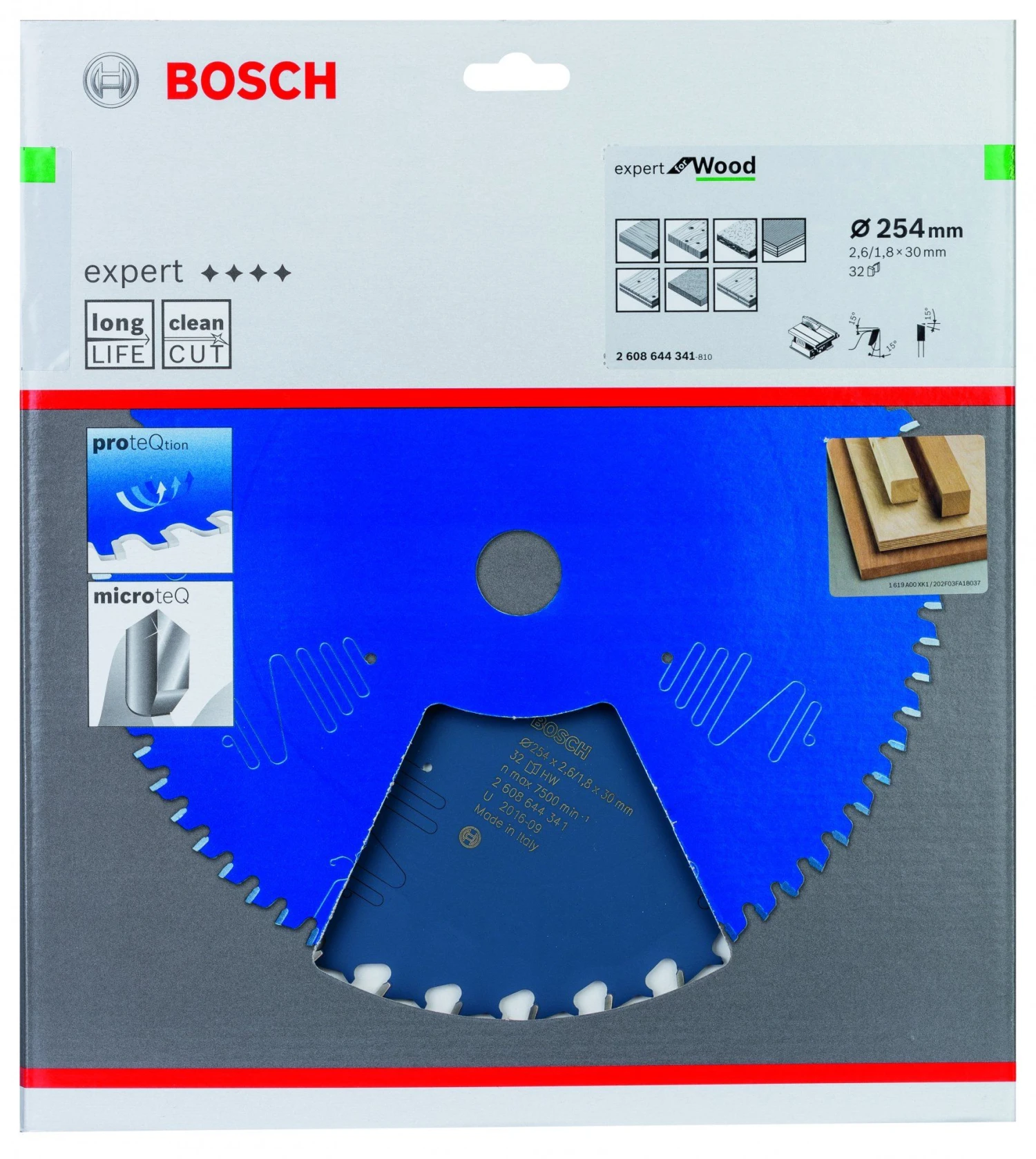 Bosch 2608644341 BIM Cirkelzaagblad- 254 X 30 X 32T - Carbide 4 Bosch 2608644341 BIM Cirkelzaagblad- 254 X 30 X 32T - Carbide - Afbeelding 2