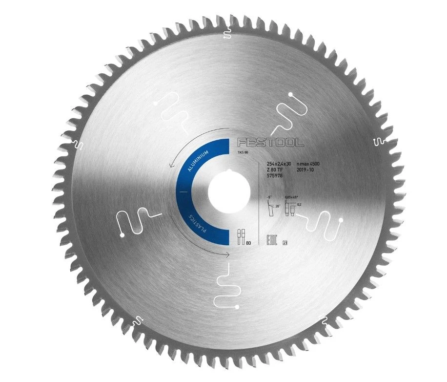 Festool 575978 HW 254x2,4x30 TF80 A Speciaal Cirkelzaagblad - 254mm 3 Festool 575978 HW 254x2,4x30 TF80 A Speciaal Cirkelzaagblad - 254mm
