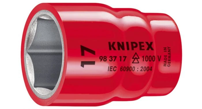 Knipex 983710 VDE Dopsleutel - Zeskant - 10mm - 3/8" (L=42mm) 3 Knipex 983710 VDE Dopsleutel - Zeskant - 10mm - 3/8" (L=42mm)