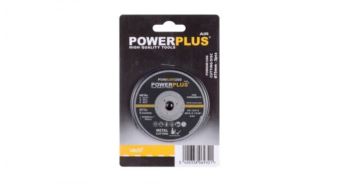 Powerplus POWAIR1200 Doorslijpschijf - 75 X 9,5 X 2 Mm (3st) 3 Powerplus POWAIR1200 Doorslijpschijf - 75 X 9,5 X 2 Mm (3st)