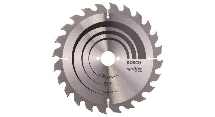 Bosch 2608640627 Optiline Cirkelzaagblad - 230 X 30 X 24T - Hout 3 Bosch 2608640627 Optiline Cirkelzaagblad - 230 X 30 X 24T - Hout