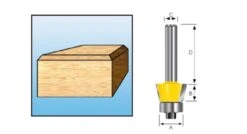 Makita D-10615 Afkantfrees Met Kogellager - 22° - 8mm