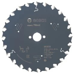 Bosch 2608644022 Expert Cirkelzaagblad - 165 X 20 X 24T - Hout - Carbide