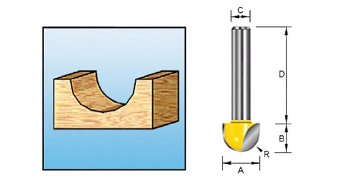 Makita D-10774 Holprofielfrees - 6mm - 8mm 3 Makita D-10774 Holprofielfrees - 6mm - 8mm