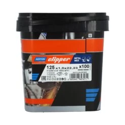 NOR-Clipper 66252839585 Doorslijpschijf TWSET A60S - Staal/inox - 125x1x22,23 (100st) -FixIt Gereedschap c9e74688b353a04799391d1dc6e87537