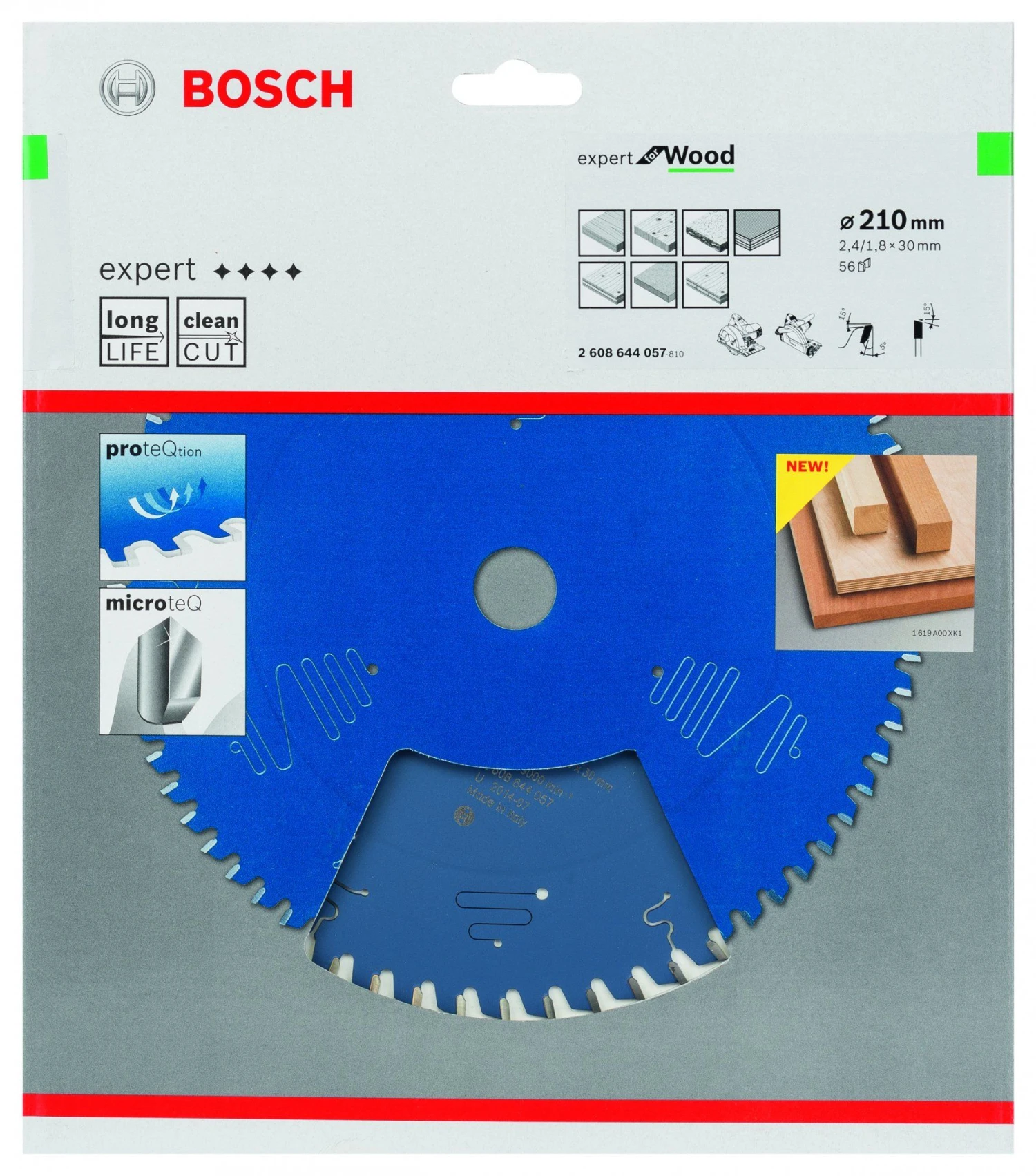 Bosch 2608644057 Expert Cirkelzaagblad - 210 X 30 X 56T - Hout - Carbide 4 Bosch 2608644057 Expert Cirkelzaagblad - 210 X 30 X 56T - Hout - Carbide - Afbeelding 2
