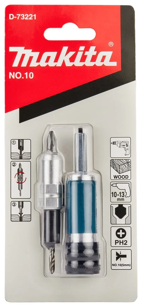 Makita D-73221 Quad Driver - 3.2mm/PH2 4 Makita D-73221 Quad Driver - 3.2mm/PH2 - Afbeelding 2