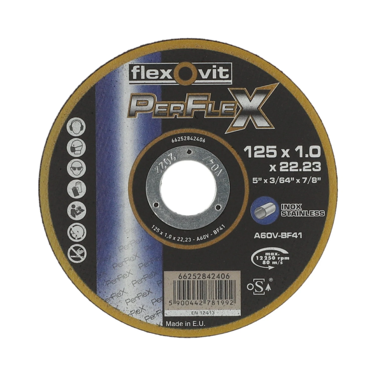 Flexovit 66252850061 Perflex Doorslijpschijven - 125 X 1,0mm - 50 + 5 Gratis 5 Flexovit 66252850061 Perflex Doorslijpschijven - 125 X 1,0mm - 50 + 5 Gratis - Afbeelding 3
