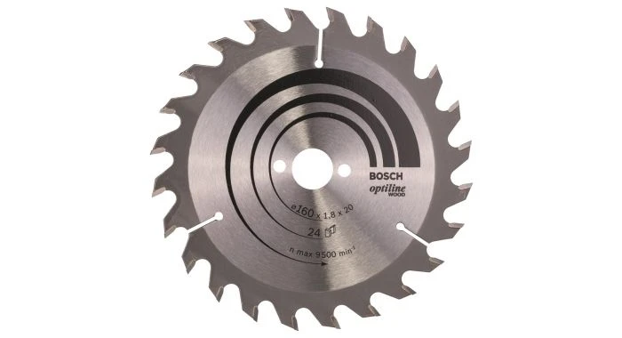 Bosch 2608641171 Optiline Cirkelzaagblad - 160 X 20 X 24T - Hout 3 Bosch 2608641171 Optiline Cirkelzaagblad - 160 X 20 X 24T - Hout