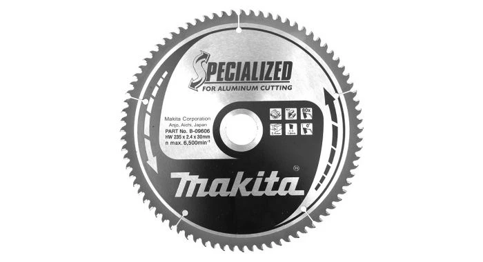 Makita B-09606 Specialized Cirkelzaagblad - 235 X 30 X 80T - Aluminium / Trespa / Kunststof 3 Makita B-09606 Specialized Cirkelzaagblad - 235 X 30 X 80T - Aluminium / Trespa / Kunststof