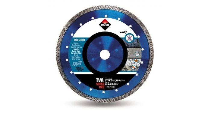 Rubi 31933 TVA Diamantzaagblad Voor Hard Materiaal - 22,2 X 125mm 3 Rubi 31933 TVA Diamantzaagblad Voor Hard Materiaal - 22,2 X 125mm