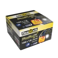 Flexovit 66252850061 Perflex Doorslijpschijven - 125 X 1,0mm - 50 + 5 Gratis