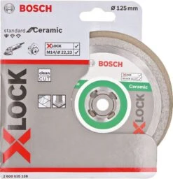 Bosch 2608615138 X-Lock Diamantschijf Standard For Ceramic - 125mm