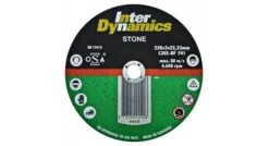InterDynamics 390125 Diamantdoorslijpschijf - 125 X 22,23 X 3mm - Steen