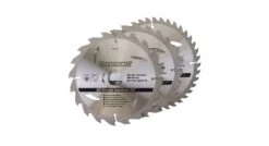 Silverline 590591 TCT Cirkelzaagblad - 30 X 190mm - 20/24/40T - Hout (3st)