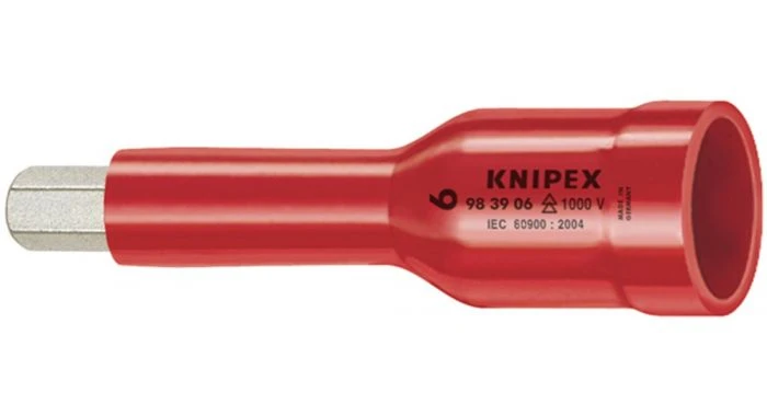 Knipex 98 39 08 VDE Dopsleutel 8mm - 1000V AC - 3/8" - Binnenzeskant 3 Knipex 98 39 08 VDE Dopsleutel 8mm - 1000V AC - 3/8" - Binnenzeskant