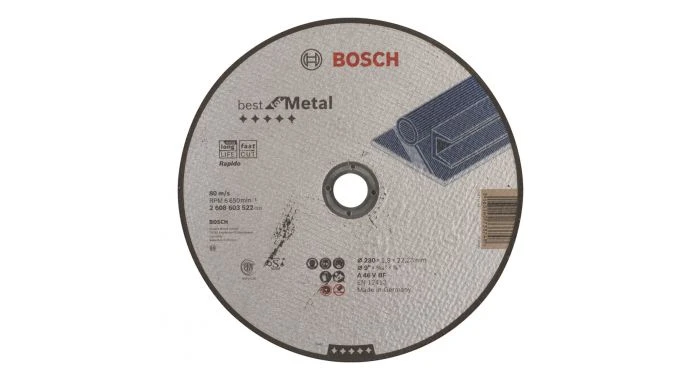 Bosch 2608603522 Best Rapido Doorslijpschijf - 230 X 22,23 X 1,9mm - Metaal 3 Bosch 2608603522 Best Rapido Doorslijpschijf - 230 X 22,23 X 1,9mm - Metaal